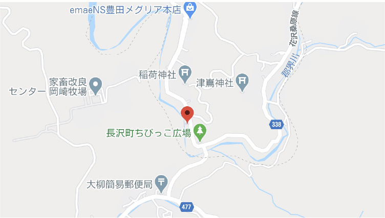長沢工場地図